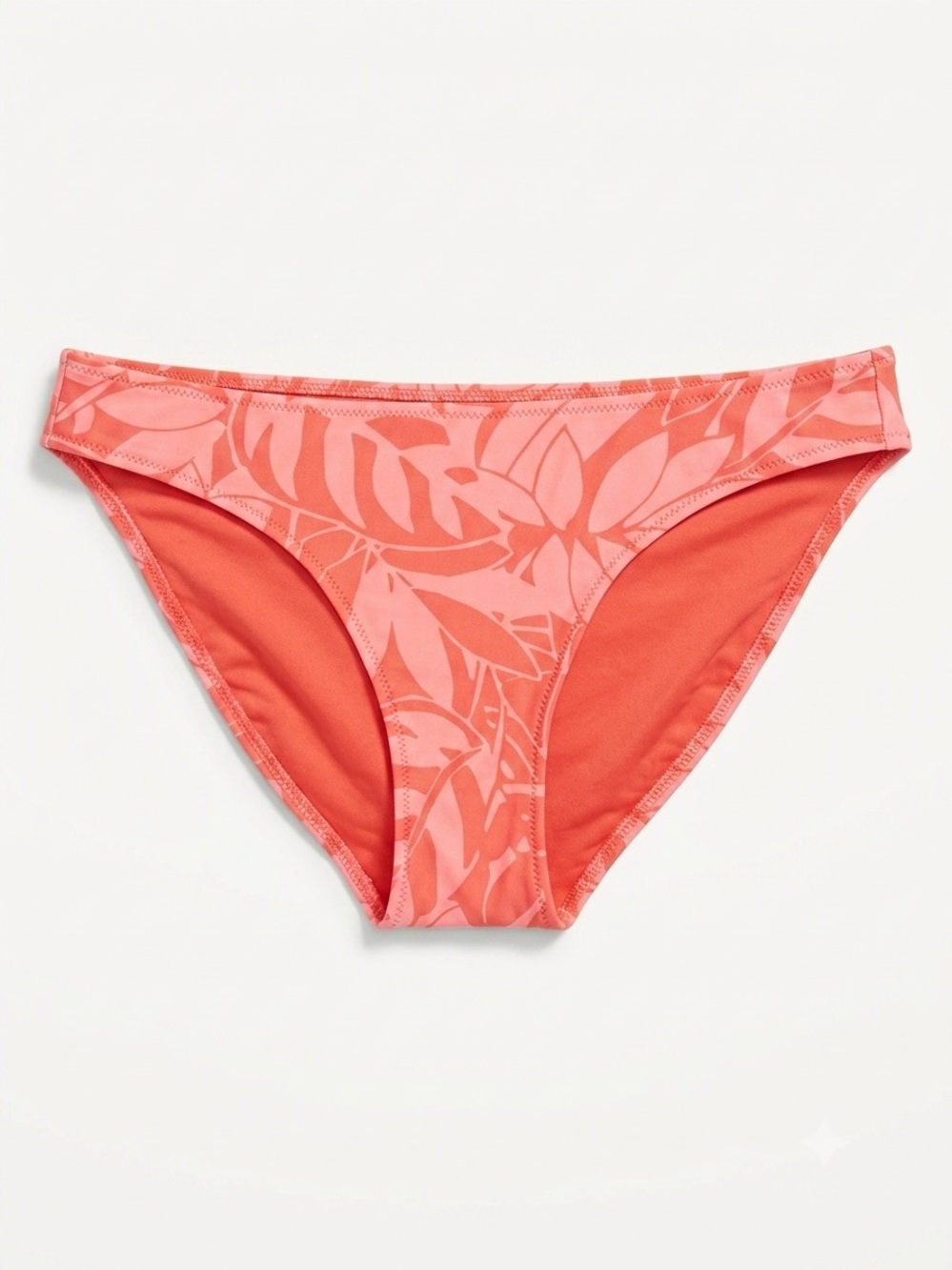 Aerie Women’s Orange Print Bikini Bottom Botanical Size S